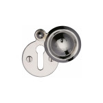 M Marcus Heritage Brass Round Covered Keyhole Escutcheon 33mm 