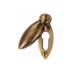 M Marcus Heritage Brass Oval Covered Keyhole Escutcheon 59 x 20mm