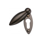 Heritage Brass Oval Covered Keyhole Escutcheon  – 59mm x 20mm