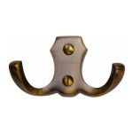 M Marcus Heritage Brass Double Coat Hook