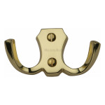 M Marcus Heritage Brass Double Coat Hook