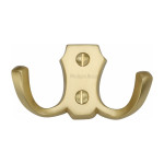 M Marcus Heritage Brass Double Coat Hook