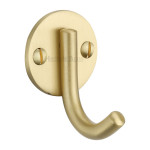 M Marcus Heritage Brass Modern Single Robe Hook