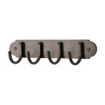 M Marcus Heritage Brass Coat Hooks x 4 on Backplate