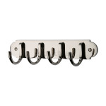 M Marcus Heritage Brass Coat Hooks x 4 on Backplate