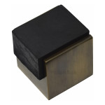 M Marcus Heritage Brass Square Floor Mounted Design Door Stop