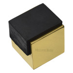 M Marcus Heritage Brass Square Floor Mounted Design Door Stop