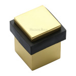 M Marcus Heritage Brass Square Floor Mounted Design Door Stop