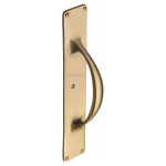 M Marcus Heritage Brass Traditional Pull Handle on 303 x 53mm Backplate