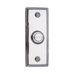 M Marcus Heritage Brass Oblong Bell Push 83 x 33mm