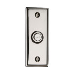 M Marcus Heritage Brass Oblong Bell Push 83 x 33mm