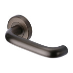 M Marcus Heritage Brass Harmony Design Door Handle Lever Latch on Round Rose