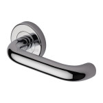 M Marcus Heritage Brass Harmony Design Door Handle Lever Latch on Round Rose