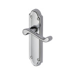 M Marcus Heritage Brass Meridian Design Door Handle on Plate Polished Chrome Plate