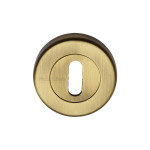 M Marcus Heritage Brass Round Standard Key Escutcheon 53mm 