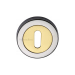 M Marcus Heritage Brass Round Standard Key Escutcheon 53mm 