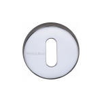 M Marcus Heritage Brass Round Standard Key Escutcheon 46mm 