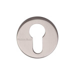 M Marcus Heritage Brass Round Euro Profile Cylinder Escutcheon 46mm 