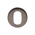 M Marcus Heritage Brass Round Oval Profile Cylinder Escutcheon 46mm 