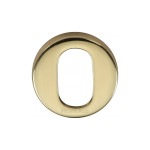 M Marcus Heritage Brass Round Oval Profile Cylinder Escutcheon 46mm 