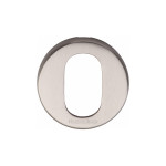 M Marcus Heritage Brass Round Oval Profile Cylinder Escutcheon 46mm 