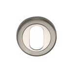 Heritage Brass Round Oval Profile Cylinder Escutcheon – 53mm Ø