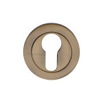 M Marcus Heritage Brass Round Euro Profile Cylinder Escutcheon 53mm 