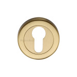 M Marcus Heritage Brass Round Euro Profile Cylinder Escutcheon 53mm 