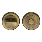 M Marcus Heritage Brass Round Thumbturn & Emergency Release 53mm 