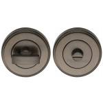 M Marcus Heritage Brass Round Thumbturn & Emergency Release for Bathroom & Bedroom Doors 50mm 