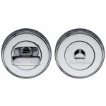 M Marcus Heritage Brass Round Thumbturn & Emergency Release for Bathroom & Bedroom Doors 50mm 