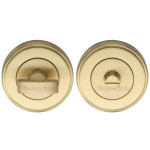 M Marcus Heritage Brass Round Thumbturn & Emergency Release for Bathroom & Bedroom Doors 50mm 