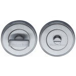 M Marcus Heritage Brass Round Thumbturn & Emergency Release for Bathroom & Bedroom Doors 50mm 