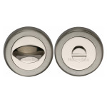 M Marcus Heritage Brass Round Thumbturn & Emergency Release for Bathroom & Bedroom Doors 53mm 