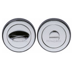 M Marcus Heritage Brass Round Thumbturn & Emergency Release for Bathroom & Bedroom Doors 53mm 