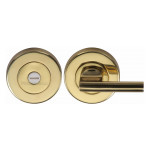 M Marcus Heritage Brass Round Thumbturn & Emergency Release for Bathroom & Bedroom Doors 53mm 