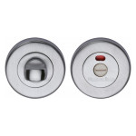 M Marcus Heritage Brass Round Indicator Turn & Release for Bathroom Doors 53mm