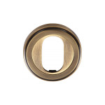Heritage Brass Oval Profile Cylinder Escutcheon 50mm Ø