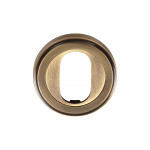 M Marcus Heritage Brass Oval Profile Cylinder Escutcheon 50mm 