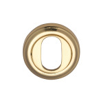 M Marcus Heritage Brass Oval Profile Cylinder Escutcheon 50mm 
