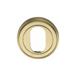 Heritage Brass Oval Profile Cylinder Escutcheon 50mm Ø