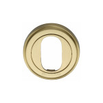 M Marcus Heritage Brass Oval Profile Cylinder Escutcheon 50mm 