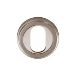 M Marcus Heritage Brass Oval Profile Cylinder Escutcheon 50mm 