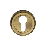 M Marcus Heritage Brass Euro Profile Cylinder Escutcheon 50mm 