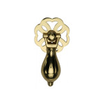 Heritage Brass Ornate Drop Down Cabinet Pull - 66mm length