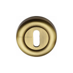 M Marcus Heritage Brass Round Standard Key Escutcheon 53mm 