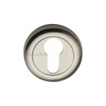 M Marcus Heritage Brass Round Euro Profile Cylinder Escutcheon 53mm 