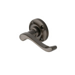 M Marcus Heritage Brass Bedford Design Door Handle Lever Latch on 57mm Round Rose