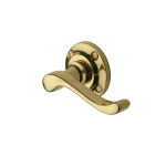 M Marcus Heritage Brass Bedford Design Door Handle Lever Latch on 57mm Round Rose