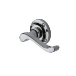 M Marcus Heritage Brass Bedford Design Door Handle Lever Latch on 57mm Round Rose